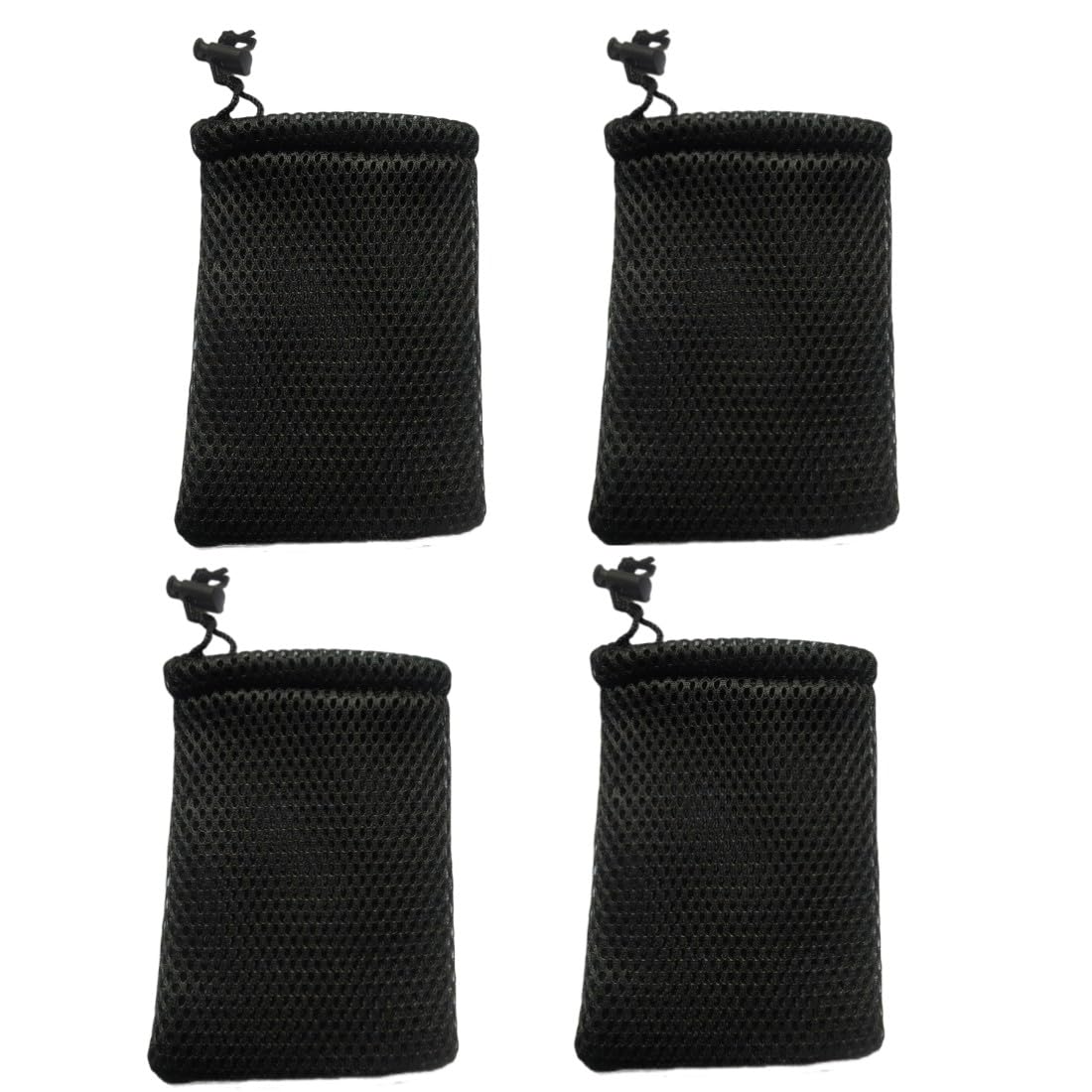 GDQLCNXB Nylon Mesh Drawstring Bag, 6" x 4" Small Storage Pouch String Bags for Mini Stuff MP3 Charger Earphone Key, 6pcs Travel Kit Organizer for