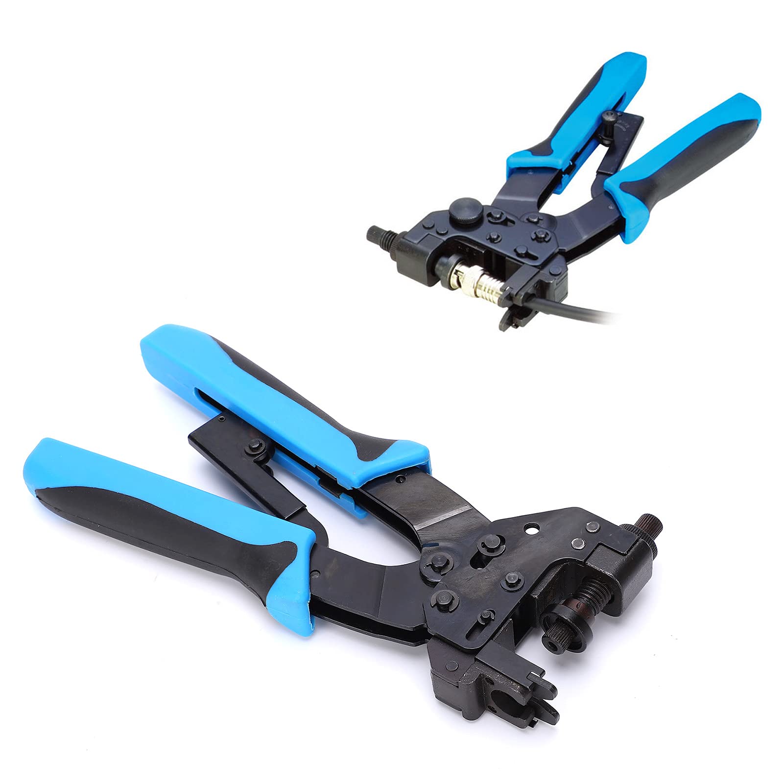 TL - H510B Pinza a crimpare per cavi, Pinza manuale per crimpare connettori terminali, Acciaio ad alto tenore di carbonio con impugnatura ergonomica, Pinza a crimpare