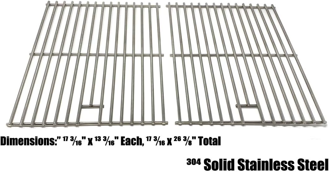 Replacement Stainless Cooking Grid for Nexgrill 720-0830, 720-0830A, 720-0830D, 720-0830H & 122.33492410, 122.33492411 Gas Models, Set of 2