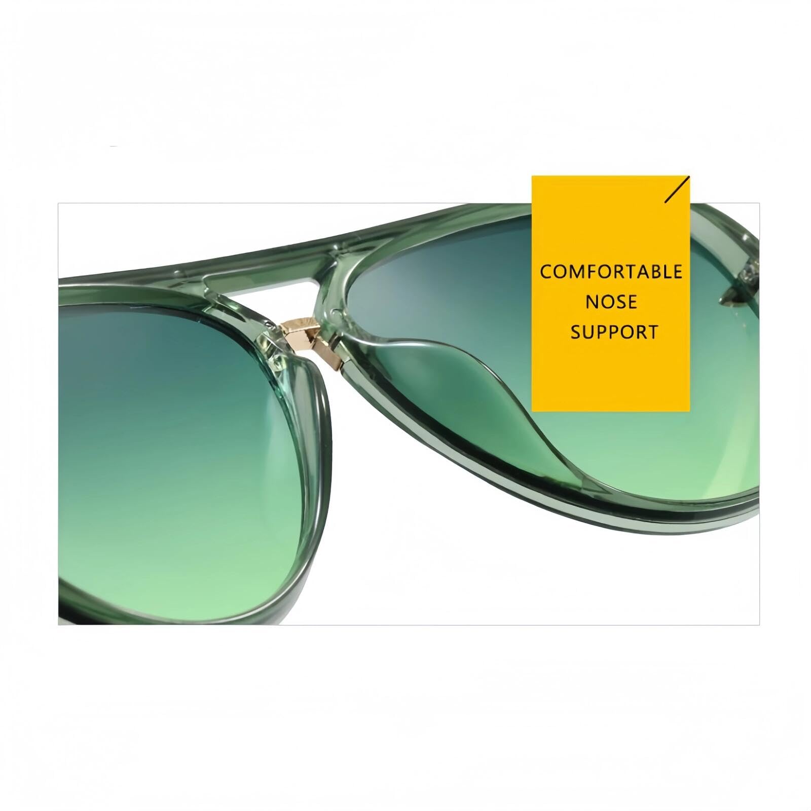 Occhiali da sole alla moda doppio ponte - Stile per uomini e donne, Stile di strada europeo e americano, Regalo di compleanno anti-UV