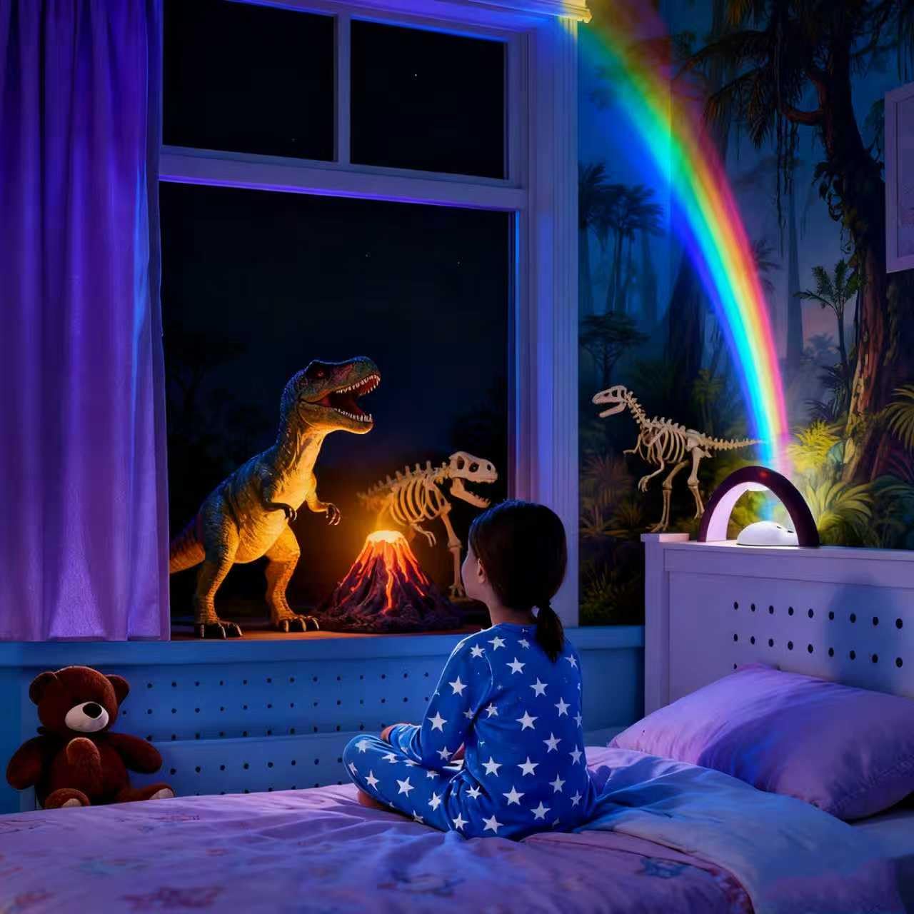 Amazon.co.jp: Xdalula レインボーLEDライト - USB電源 レインボー