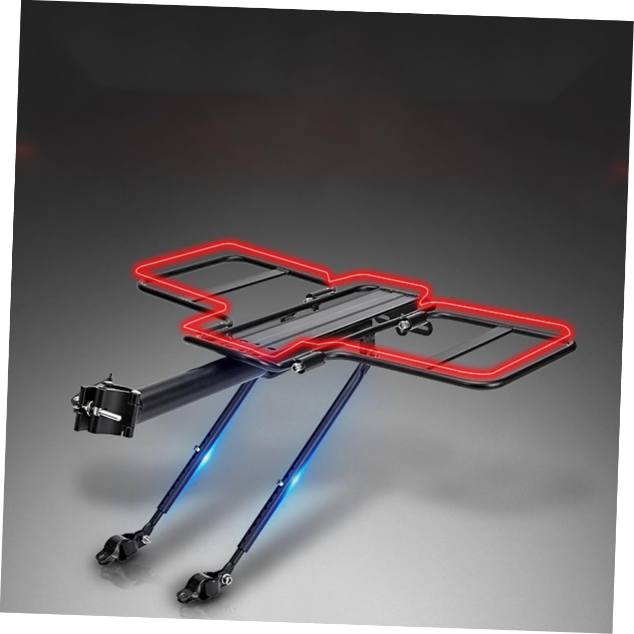 ifundom 1pc Multifunctional Bike Luggage Rack Strong-Loading Rear Rack for Mountain and Road and Stable Cargo Carrier Accessory for Cycling Adventures