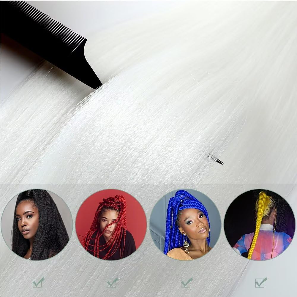 YDDM Capelli Per Treccine Africane Morado Extension Treccine Texture Yaki Easy Install per Principianti 32 Pollici 3 Pezzi Capelli Leggeri e Naturali per Box Braids, Twist e Crochet — view 102