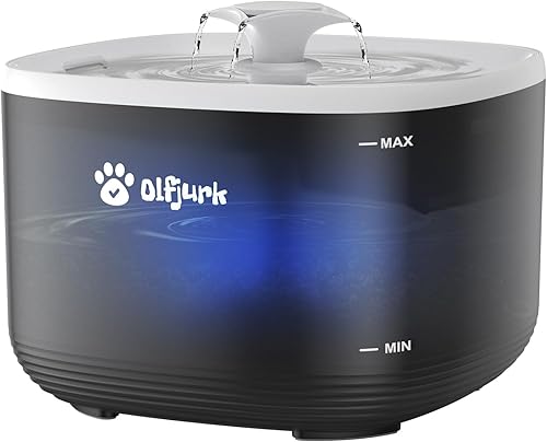 Fuente automática de agua para mascotas, dispensador de agua para perros y gatos, con filtros de repuesto para gatos, perros, múltiples mascotas