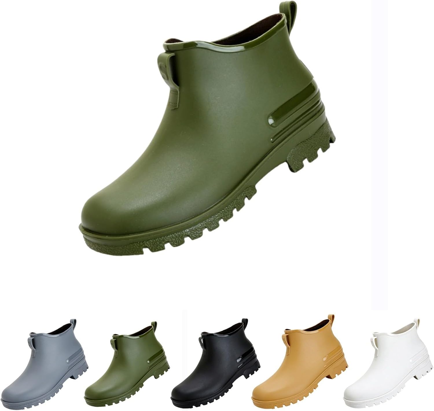Stivali Da Pioggia Impermeabili Per Donna, Antiscivolo, Facili Da Pulire, Perfetti Per Giardinaggio E Campeggio (verde, Taglia 38-39)