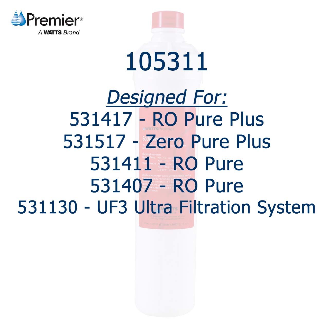 Watts Premier 560032 four-stage standard annuale paragonabile filtro kit by Cfs