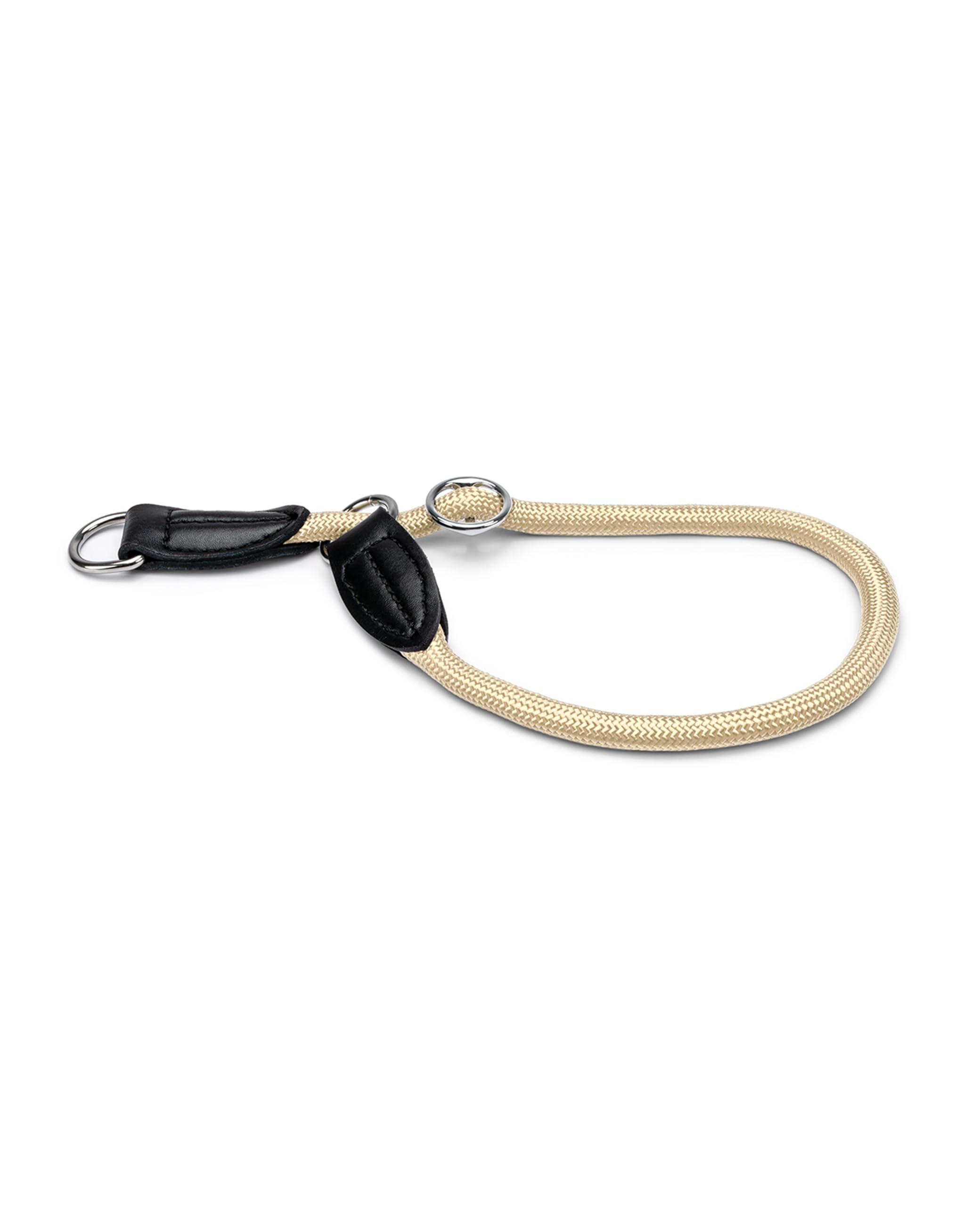 lionto Martingale Dog Collar, Length 35 cm, Thickness 0.8 cm, Beige