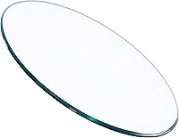 Vista 1 de Mesa redonda de vidrio templado de 20 pulgadas de grosor de 1/4 pulgadas - Borde pulido plano