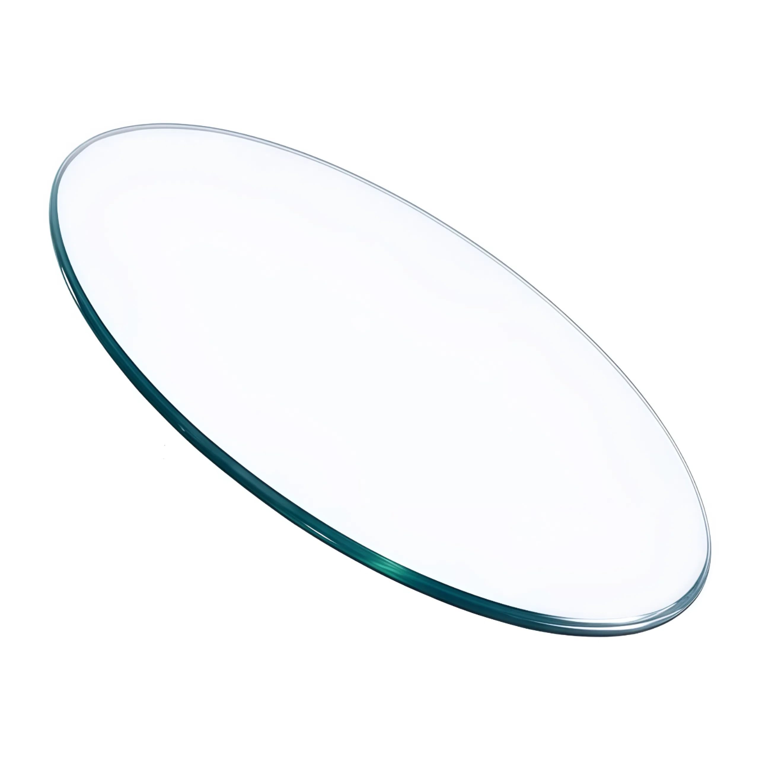 28" Round Glass Table Top - 1/2" Thick Beveled Edge Tempered Glass, Replacement Glass Top for Kitchen/Patio Table