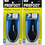 Profoot Orthotic Insoles for Plantar Fasciitis & Heel Pain, Men's 8-13, 2 Pair