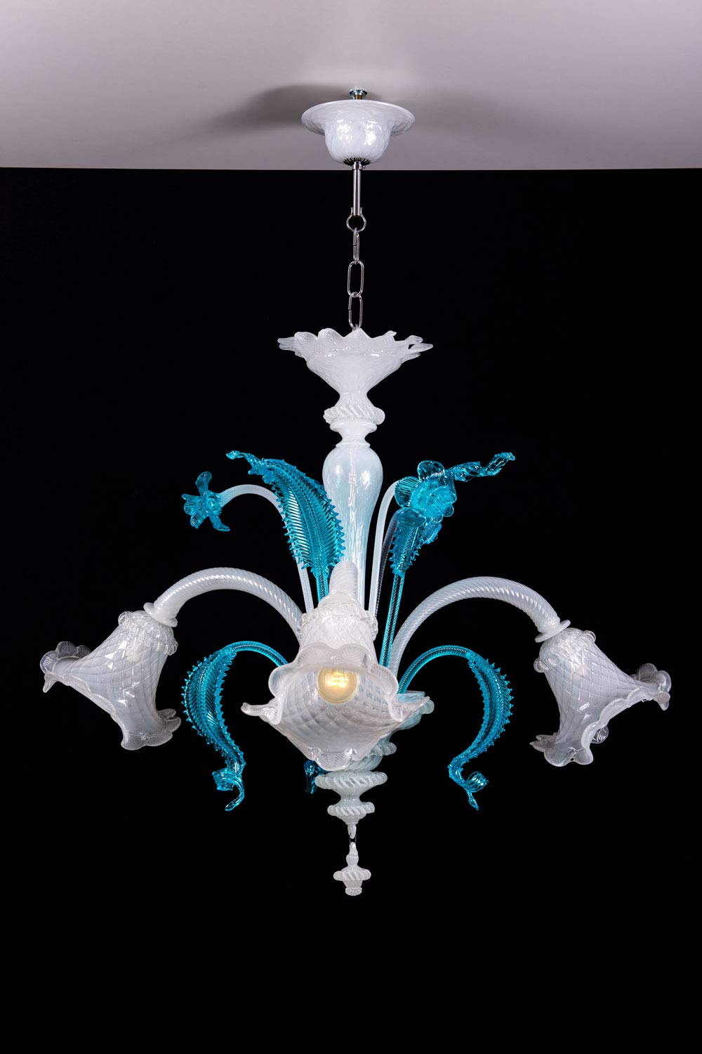 Tris lampade da tavolo in vetro di Murano - Angolo Vintage