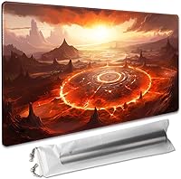 Vista 25 de Juego de mesa MTG de 14 x 24 pulgadas, compatible con alfombrillas de juego OCG CCG RPG TCG (Sakura rosa)