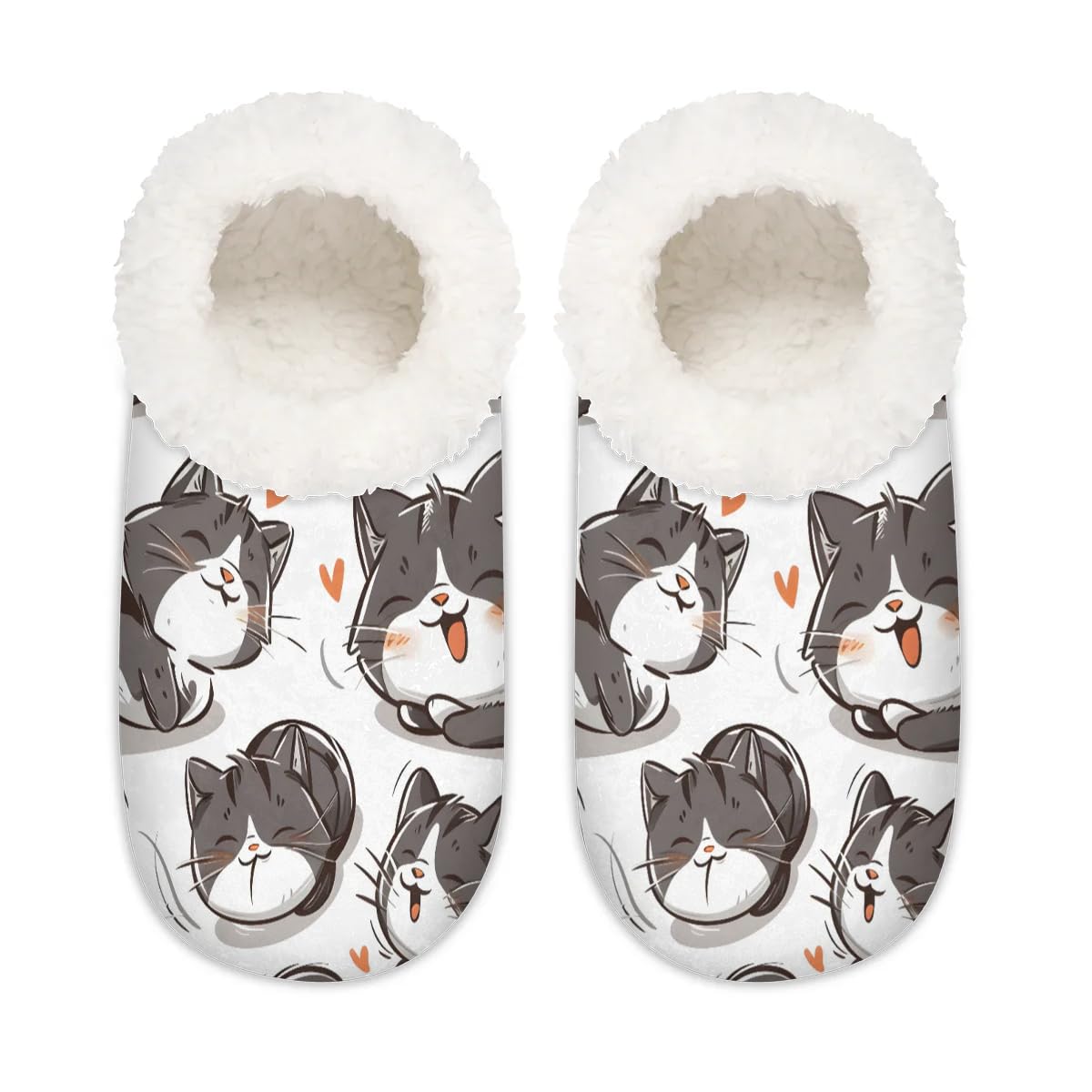 Women's Fuzzy Slippers Fluffy Winter House Shoes for Women Men Indoor and Outdoor Bedroom Shoes Warm Comfy Home Slippers