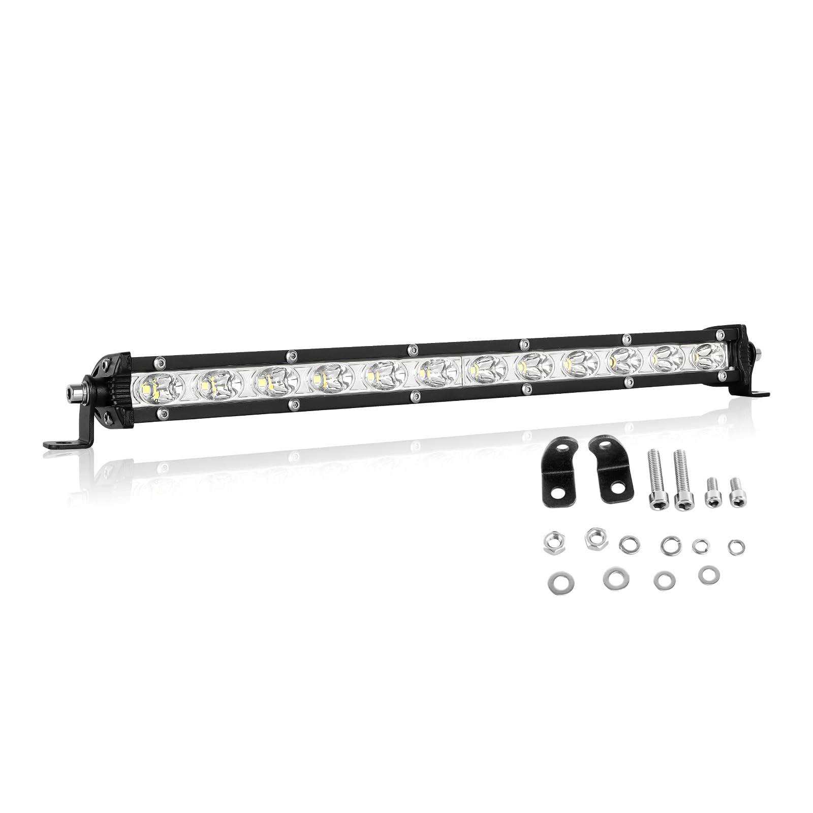 Barre LED 33 Pouces 90W – IP67 étanche – 6000K Blanc – Pour 4x4, Camion, Tracteur, Bateau – Installation Facile 12V/24V