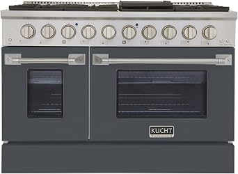 48" 6.7 Cu. ft Freestanding Natural Gas in Cement Grey