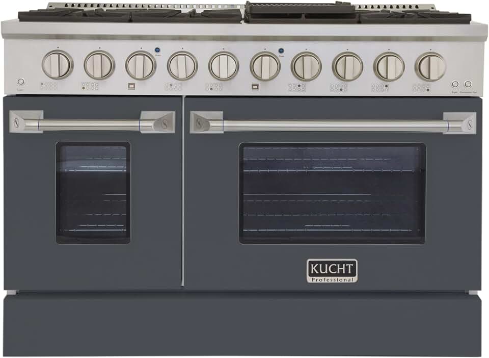 48" 6.7 Cu. ft Freestanding Natural Gas in Cement Grey