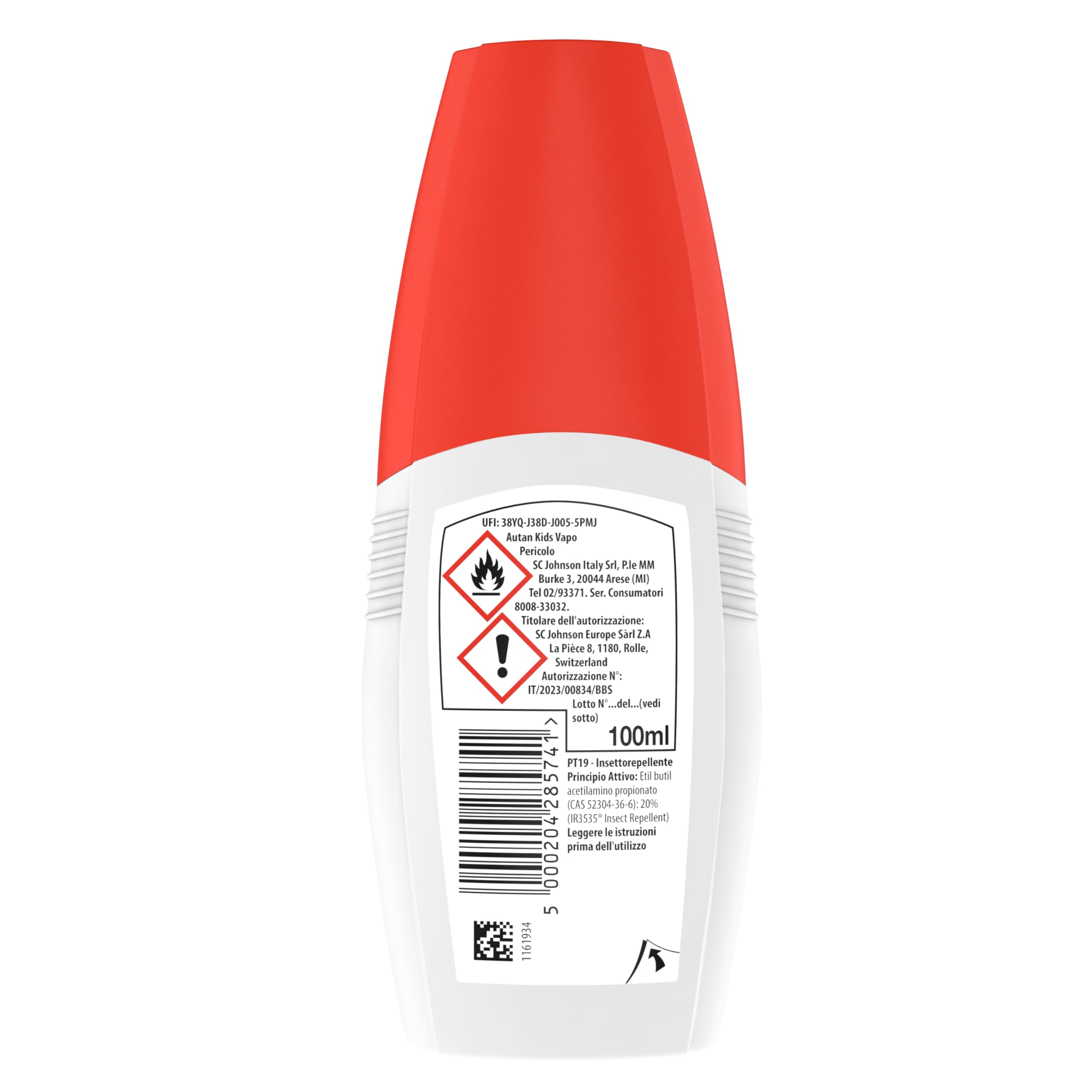 Autan Kids Vapo Spray Antizanzare Repellente Zanzare 100ml Protezione 8 ore Bambini 12 mesi
