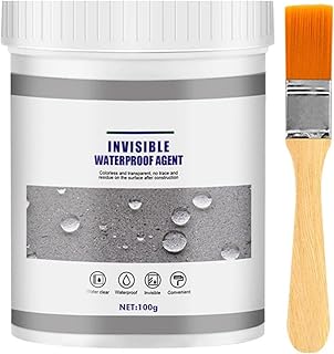 Zelbuck Waterproof Agent | Transparent Waterproof Coating Agent | Anti-Leaking Sealant Glue with Brush | Super Strong Invisible Leak Repair Glue | Waterproof Coating for Roof and Exterior Wall | 100g