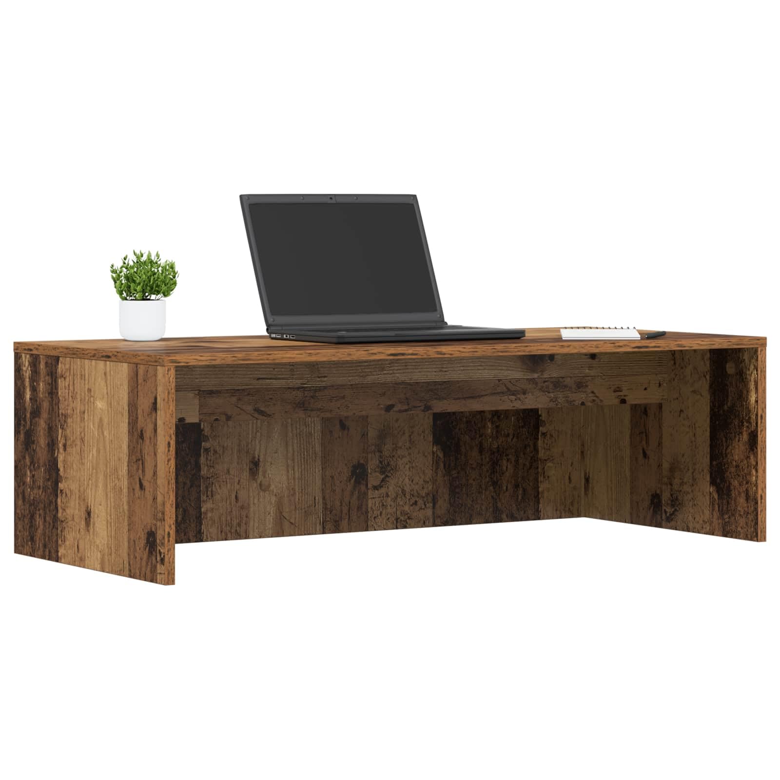Scrivania a parete in legno ingegnerizzato colore legno vecchio per ufficio casa studio 100x45x30 cm salvaspazio design moderno funzionale per smartworking e gaming