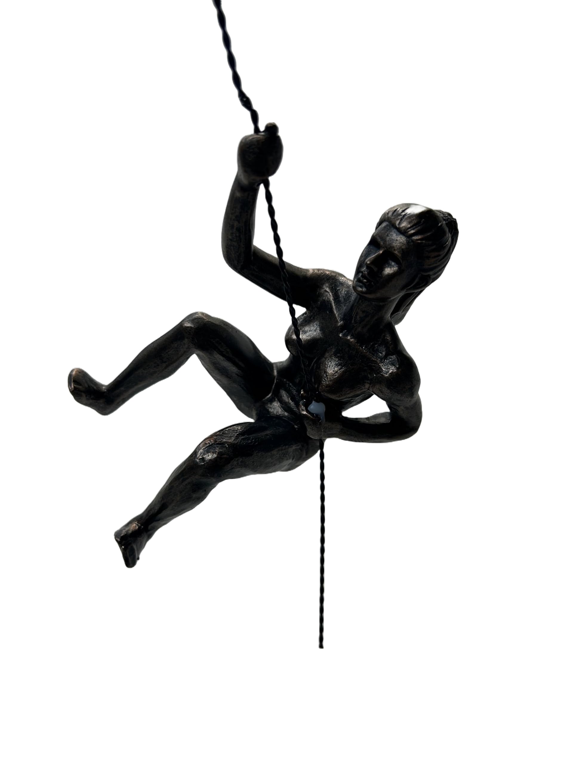 De Klimmer Van De De Jeugd Het Vrouwelijke Rots Hangen Op Verticale Muur 83431068