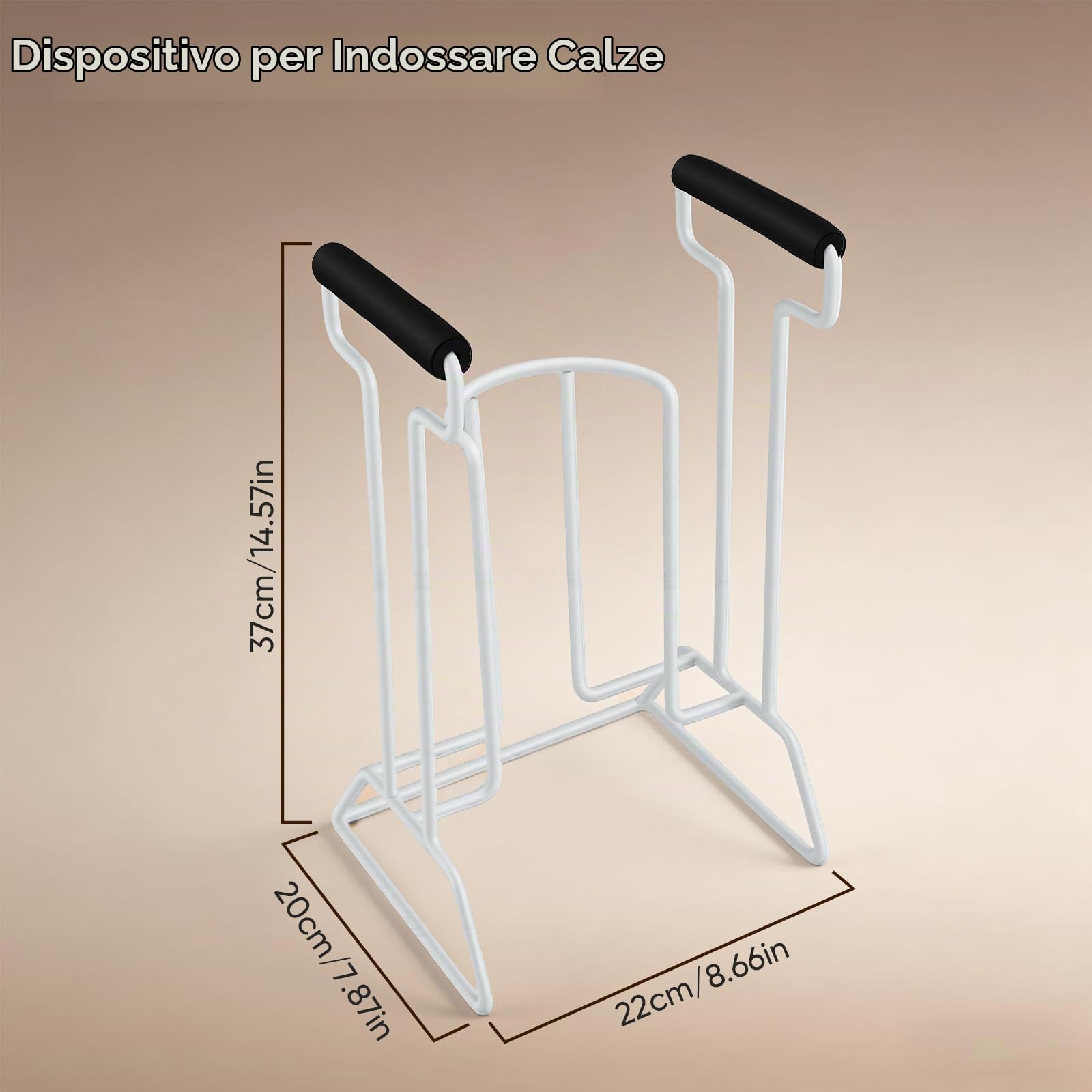 Infila Calze Elastiche Compressive Per Anziani,Infila Calze Per Anziani,Limitazioni Di Mobilità,Gravidanza,In Metallo,Antiscivolo E Stabili,Infila Calze Elastiche Facile Da Usare