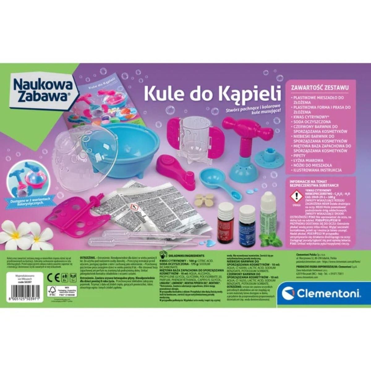 Clementoni Cofanetto Scientific 50397 Science & Gioco - Palline da bagno