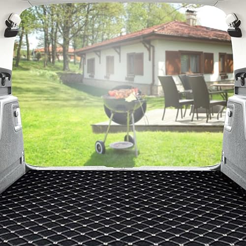 Miniatura 2 de ikasus Tela de vinilo de espuma acolchada con patrón de diamante con respaldo de esponja gruesa tela de piel sintética para techo de automóvil,