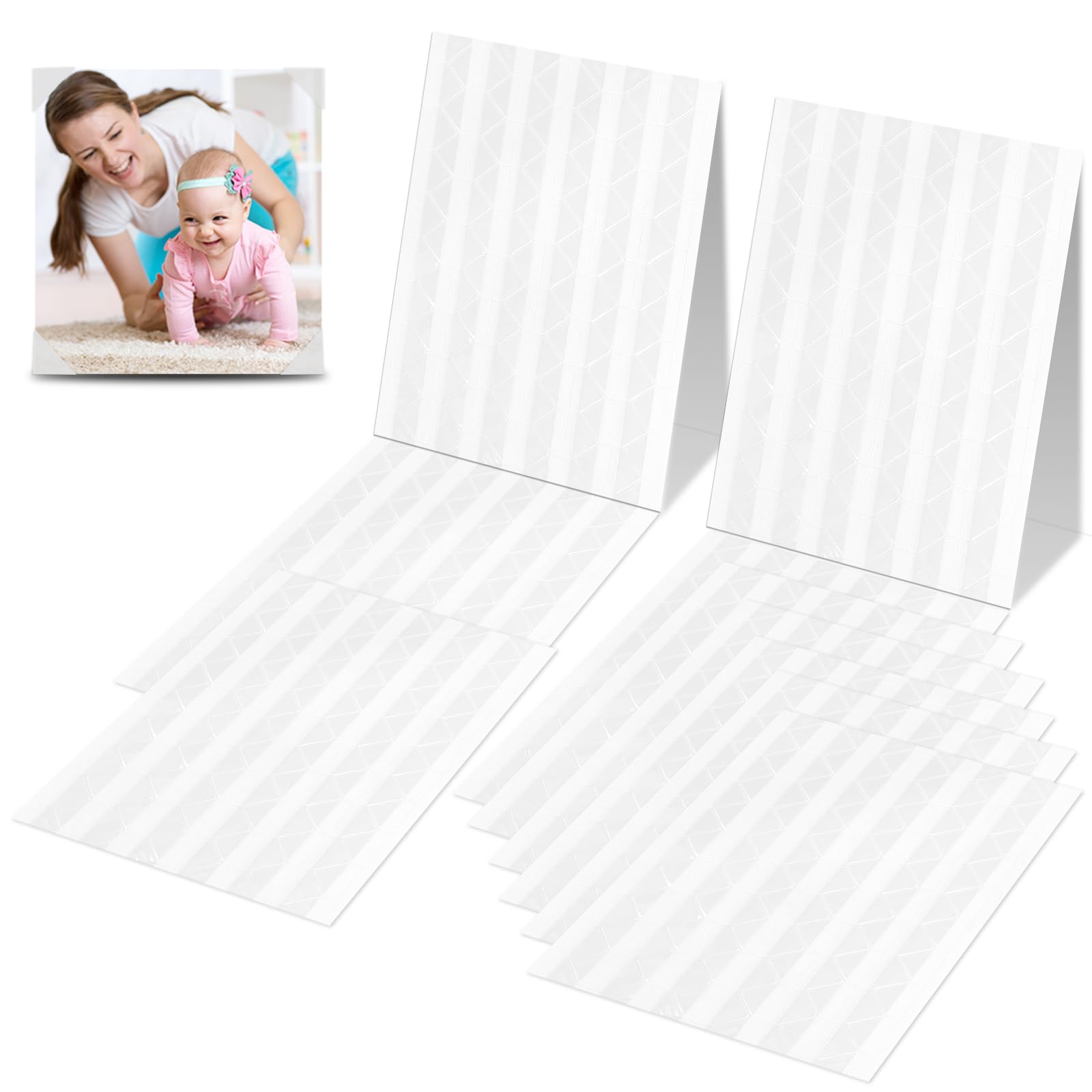 2040 Adesivi Angoli Foto Trasparenti - Per Album, Scrapbooking E Diario - Foto 13