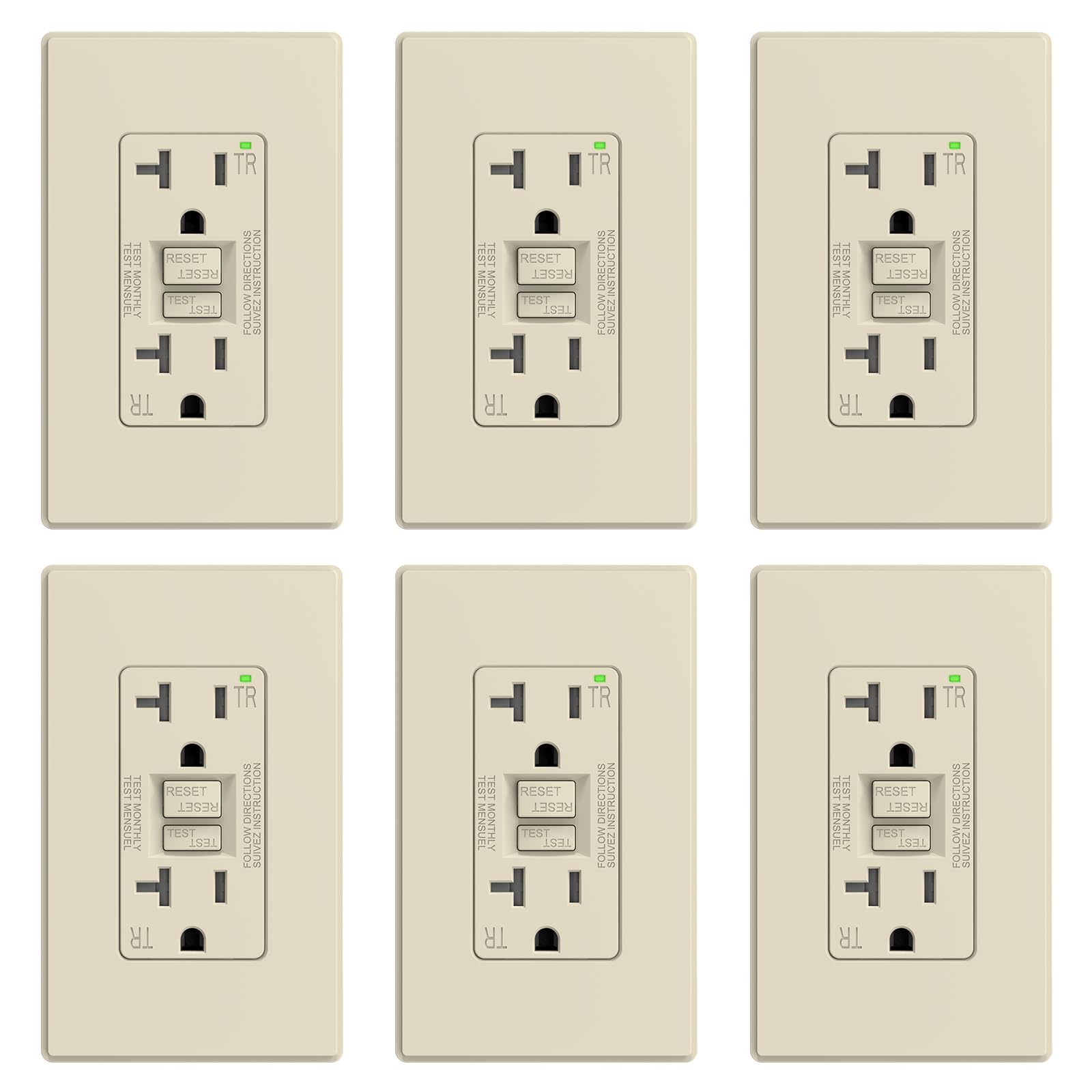 ELEGRP GFCI Outlet - Self-Testing Safety -18