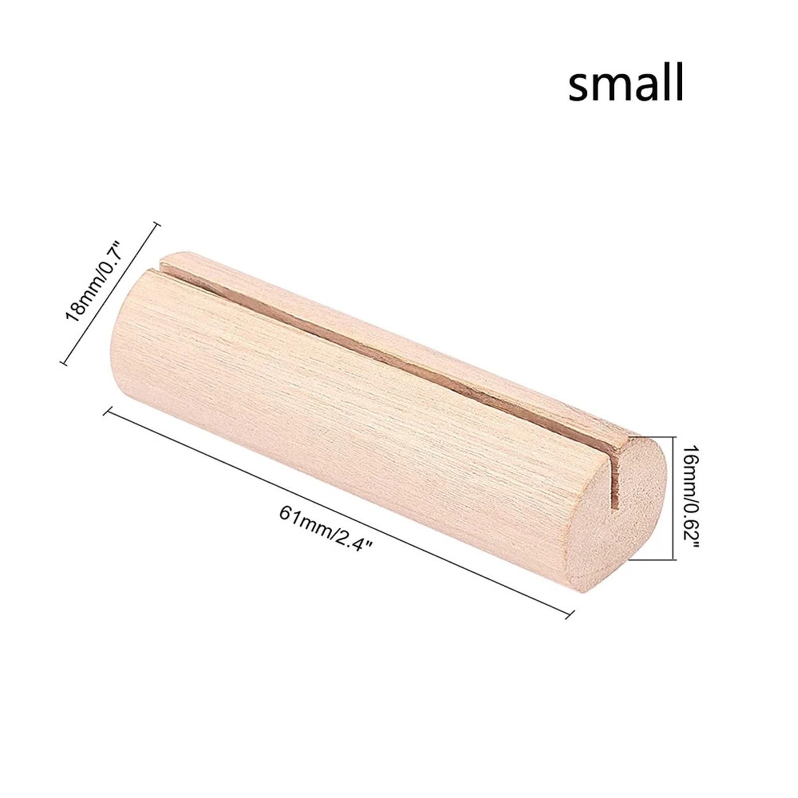 Confezione da 10 porta segnaposto in legno, cartolina fotografica for matrimoni rustici, feste di compleanno(20pcs,S)
