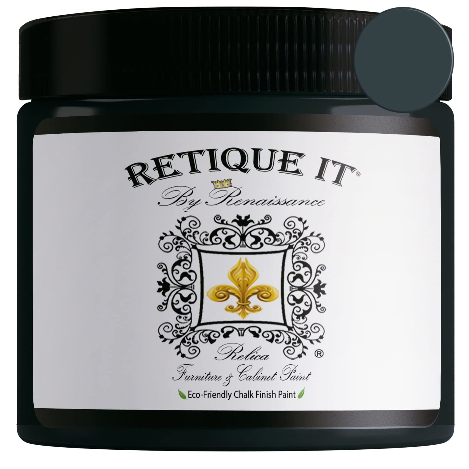 Retique It Chalk Furniture Paint by Renaissance DIY, 16 Fl Oz (Pack of 1), 07 Gothic Grey, 16 Ounce