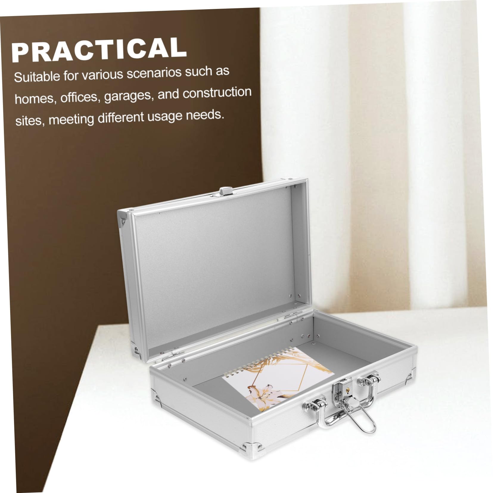 iplusmile Valigetta Portautensili Custodia Organizer Versatile Interno Capiente in Lega di Alluminio per Garage e Ufficio