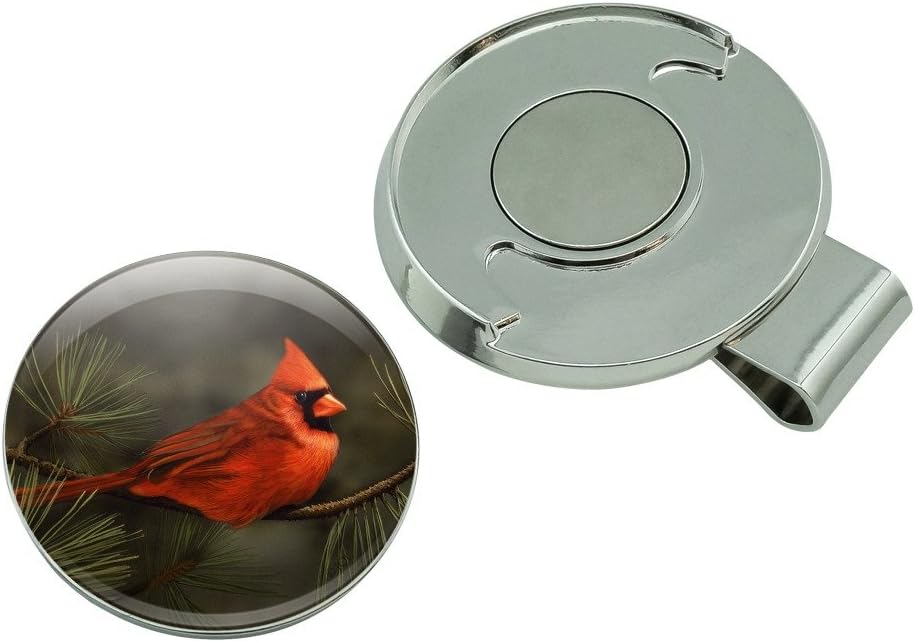 review GRAPHICS & MORE Northern Cardinal Red Pine Perch Golf Hat Clip with Magnetic Ball Marker