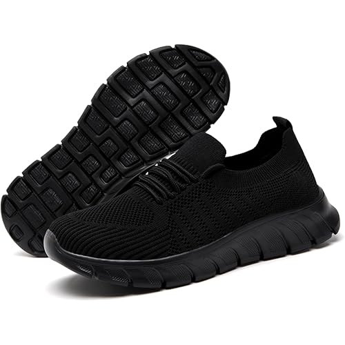 Womens Walking Shoes Ladies Casual Tennis Slip on Sneakers Lightweight Workout Gym Non Slip Work Shoes Nurse Waitress Outdoor Travel Comfy