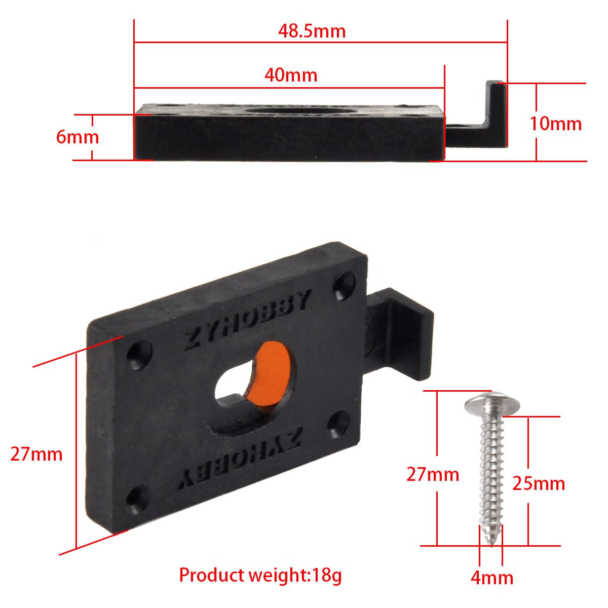 1 Pair RC Model Airplane Wing Quick Release Connector Model fixed Wing Fuselage and Wing Accessories