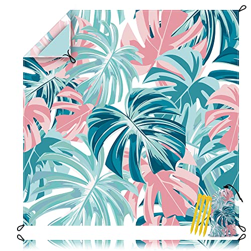 Palm Leaf Sandproof Beach Blanket