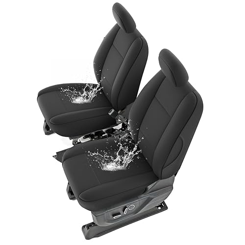 GIANT PANDA Neoprene Front Seat Covers for F-150(2015-2025)/F-150 Lightning (2022-2025)/F-250