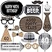 40th Milestone Birthday - Dashingly Aged to Perfection - Birthday Photo Booth Props Kit - 20 Count