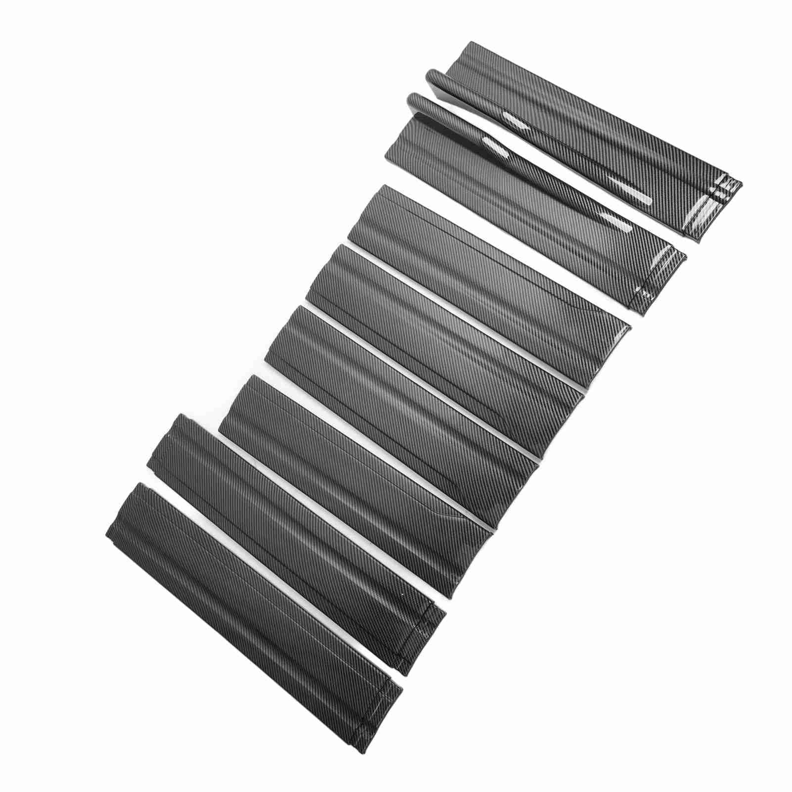 Boczne listwy progowe Miskall 2M / 78,7 cala Uniwersalne tylne listwy progowe Winglets Dyfuzory dla Accord (Błyszczący wzór włókna węglowego)