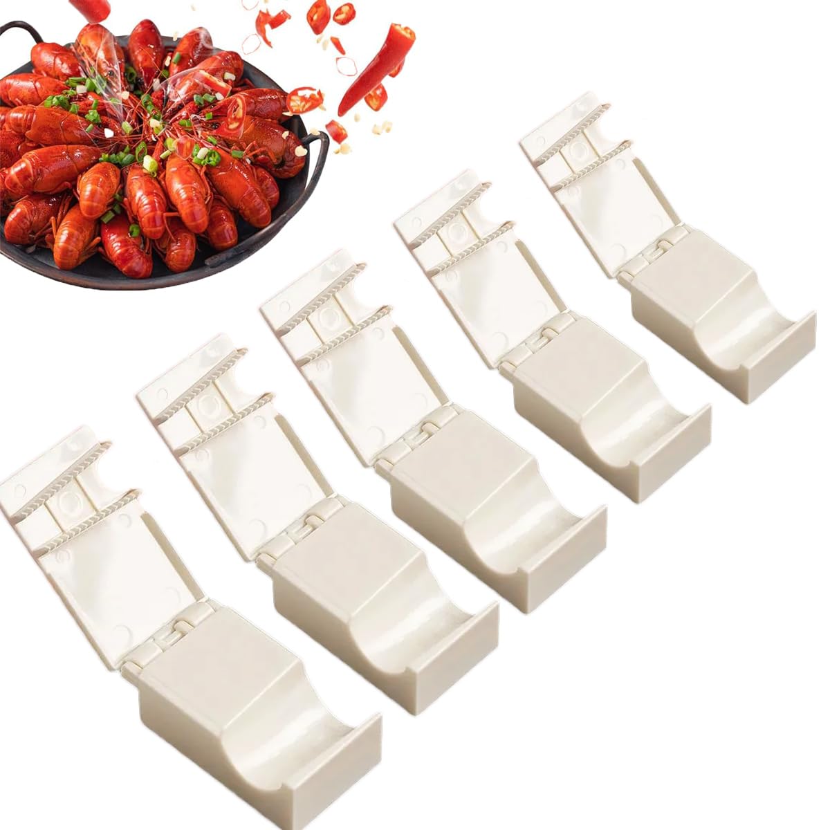5PCS Crayfish Shelling Device Shrimp Peeler,Crawfish Shucker,Portable Kitchen Gadget,Crawfish Sheller Seafood Tool