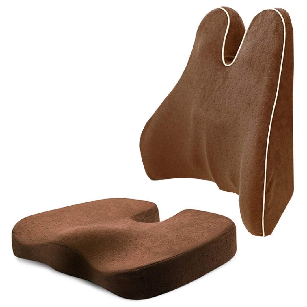 Buy UKURO Orthopedic Seat Cushion Back Pillow Chair Cushion Memory Foam