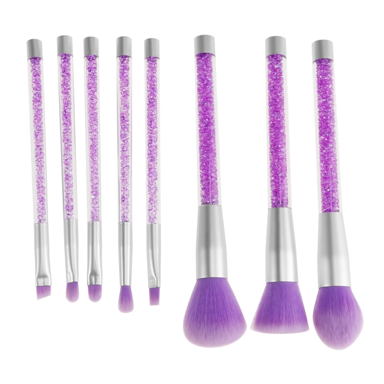 MAGICLULU 16 Stücke Make-up Pinsel Mit Strass Griff Frauen Schönheit Make-up-tool Kit Natürlichen Look Für