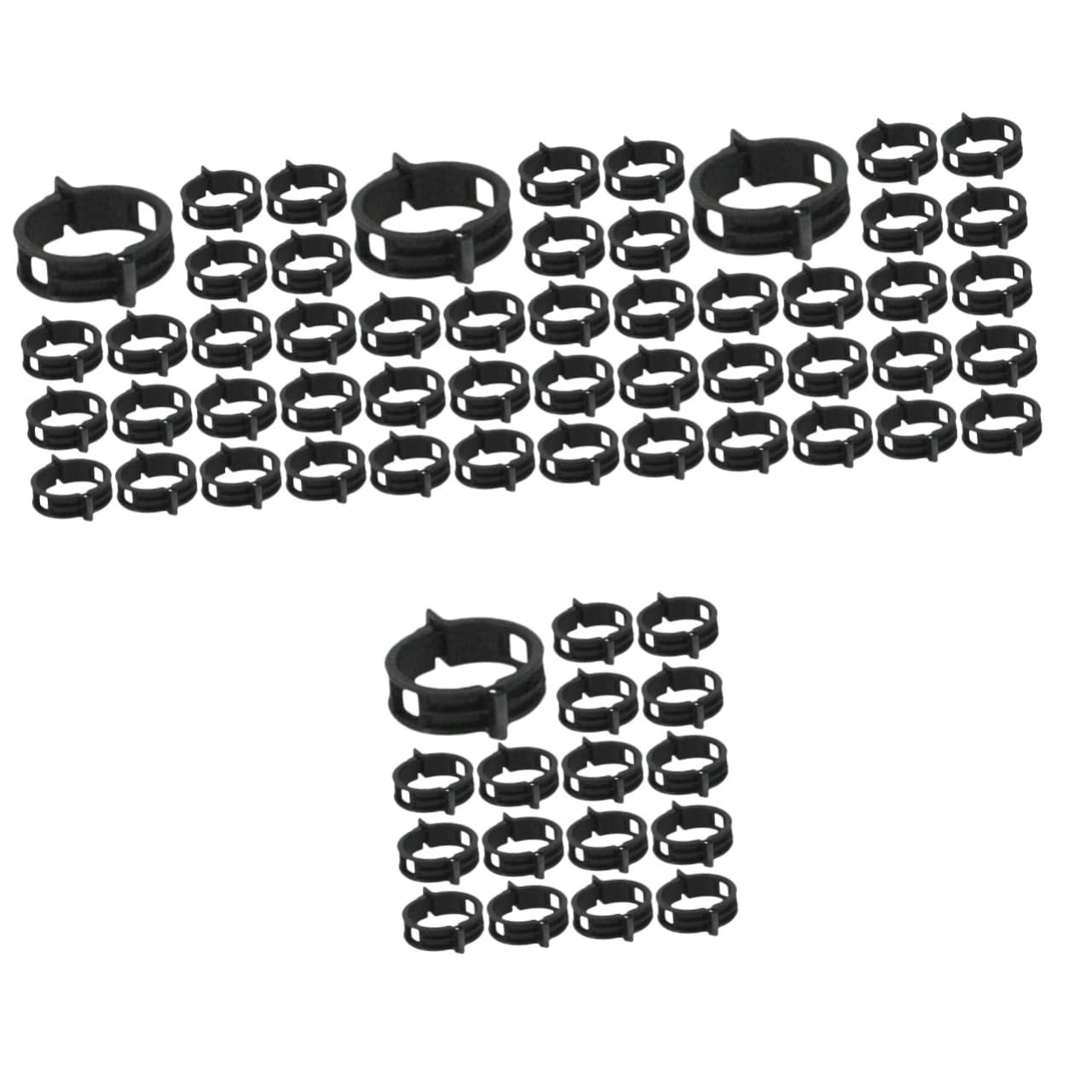 BESTonZON 400stücke Pflanzenclips Für Garten Schwarze Trellis-Clips Unterstützung Von Kletterpflanzen Tomaten Und Blumen Wiederverwendbar Robust Und Wetterfest