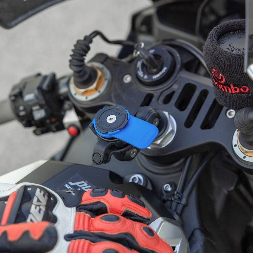Quad Lock Support Téléphone pour Fourche de Moto avec Amortisseur de Vibrations et Coque MAG pour iPhone 17 Pro Max