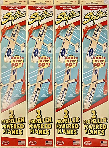14 Guillow #52 Sky Streak Twin Pack Balsa Wood Toy Airplanes (28 Planes Total)