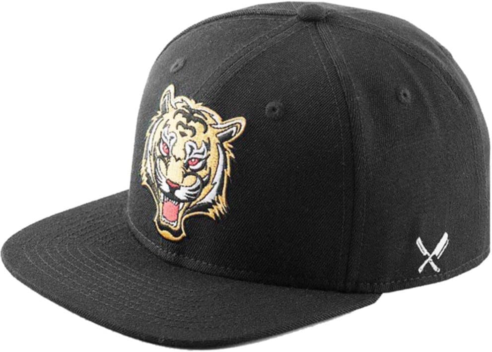 Distorted People Barber & Butcher Tiger Black Snapback Cap Basecap OSFA One Size