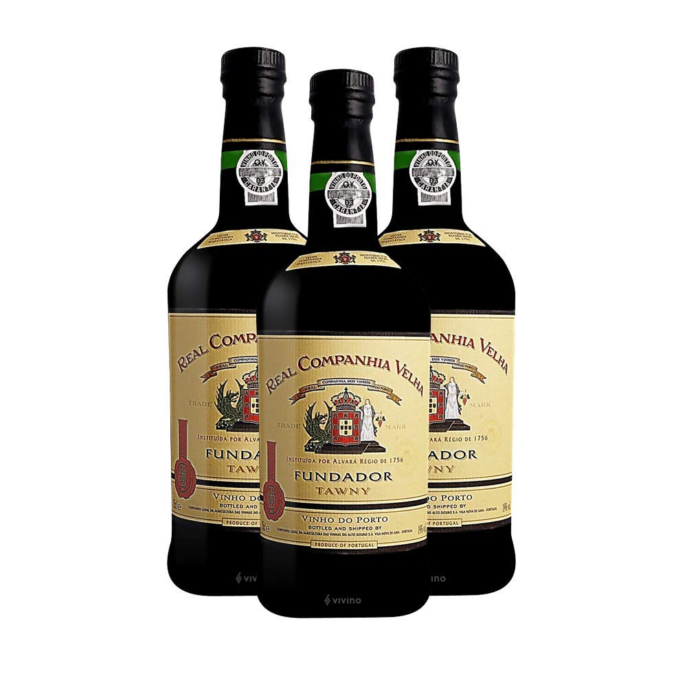 Vino de Oporto Real Companhia Velha Fundador - Vino Fortificado - 3 Botellas