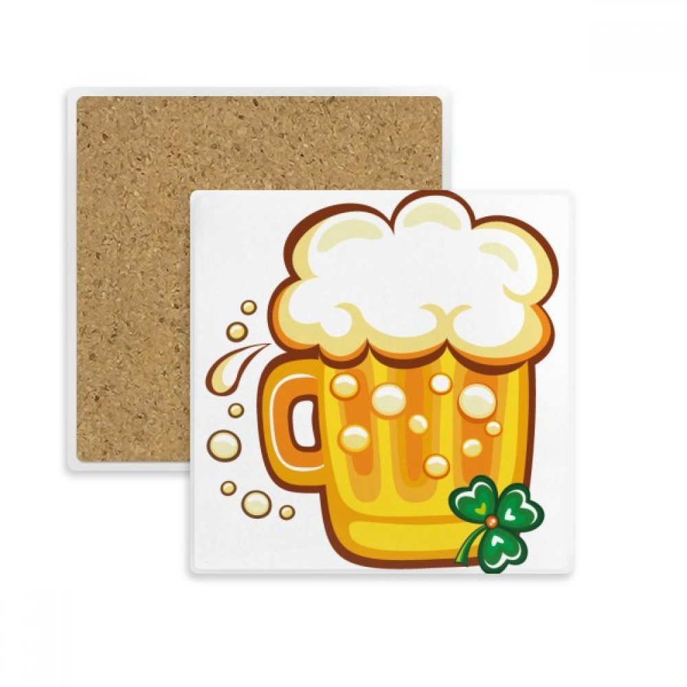 Bière Irlande Coaster Absorbent pour Éviter les Taches de Tasse sur Table