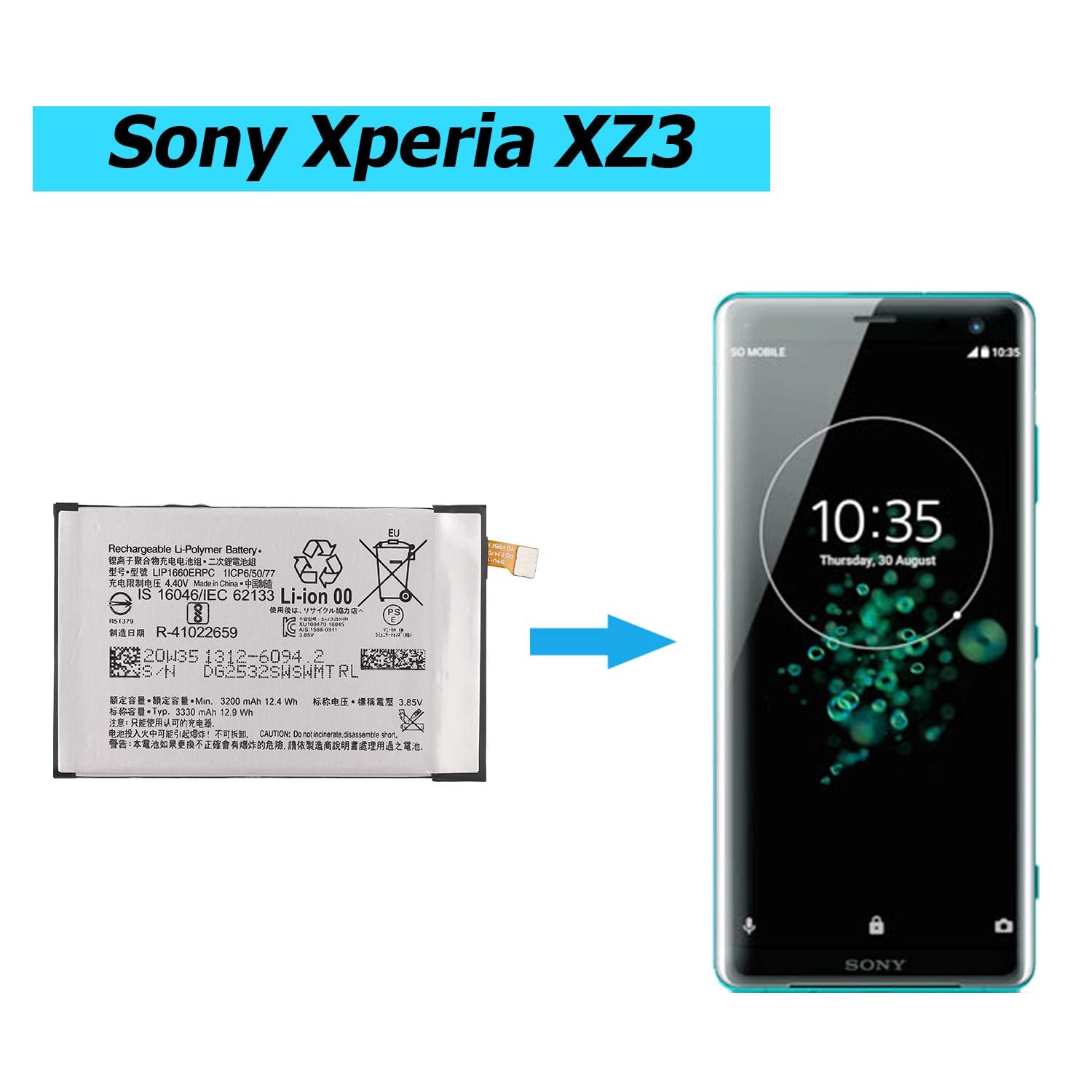 Amazon.com: Vvsialeek LIP1660ERPC Replacement Battery Compatible