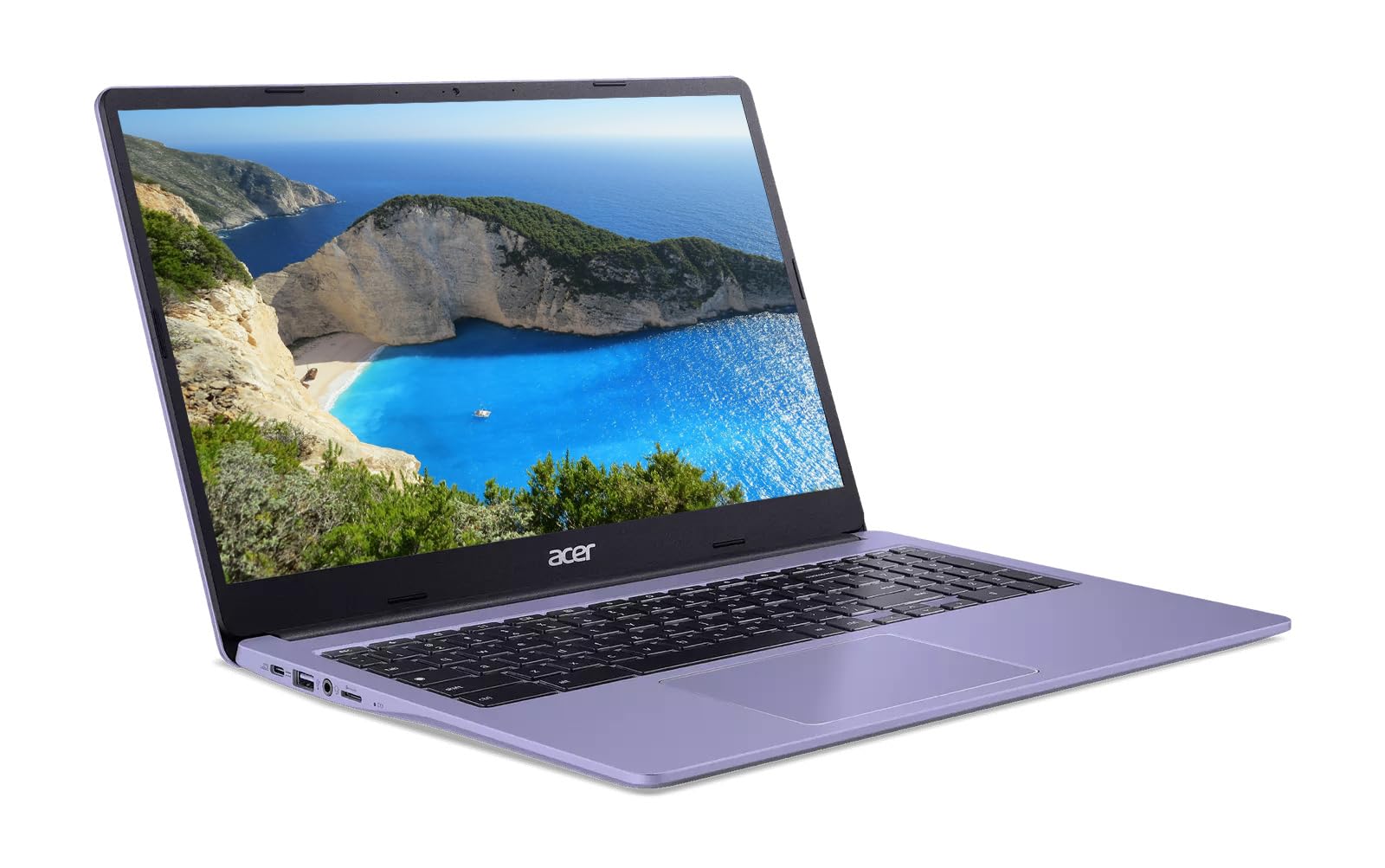 acer Chromebook HD IPS da 15", processore Intel Celeron fino a 2,79 GHz, RAM DDR4 da 4 GB, memoria da 64 GB, WiFi ultraveloce, Chrome OS, Iris, rinnovato